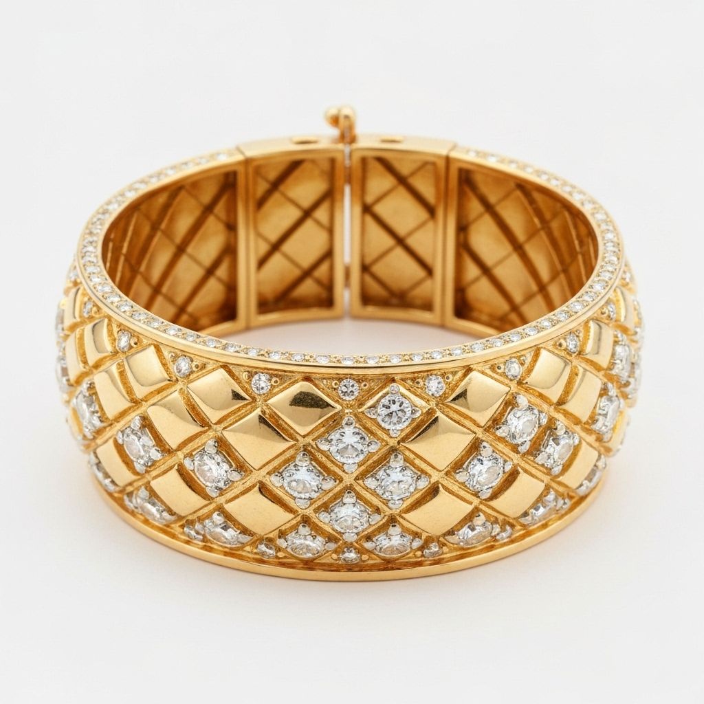 Quilted Gold Bracelet
